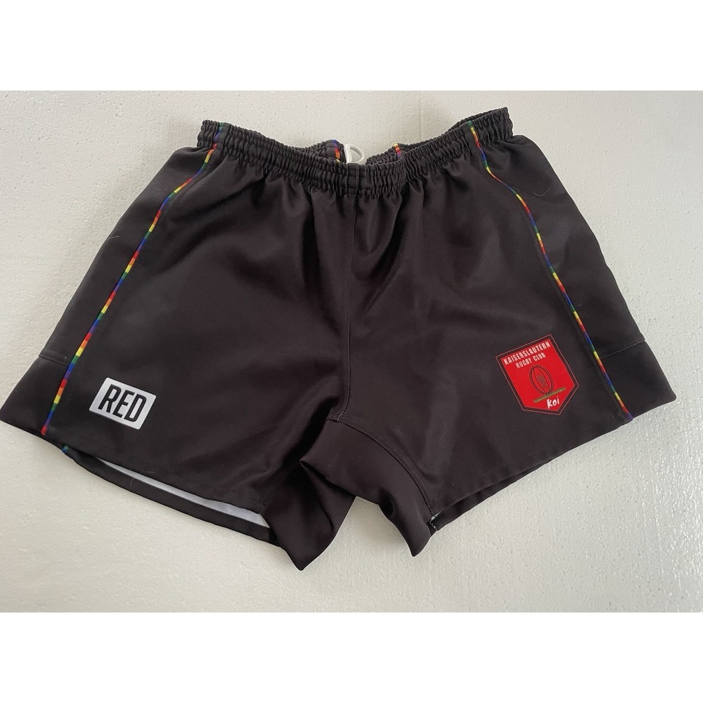 Kaiserslautern Rugby Club Koi Black Shorts By RED Sportswear UK 16